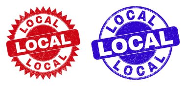 LOCAL Yuvarlak ve Kirli Biçimli Rosette Damgaları