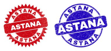 ASTANA Yuvarlandı ve Rosette Tehlike Yüzeyi Damgaları