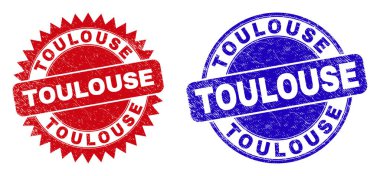 Grunged Surface ile TOULOUSE Yuvarlak ve Rosette Filigranları