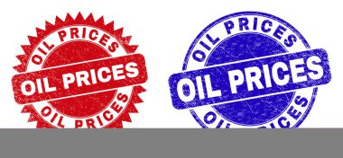 OIL PRICES Yuvarlak ve Kirli Yüzeyli Rosette Filigranları