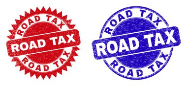 Yol Vergisi Yuvarlak ve Kirli Yüzeyli Rosette Damgaları