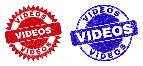 VIDÉOS Filigranes arrondis et rosettes avec surface corrodée — Image vectorielle