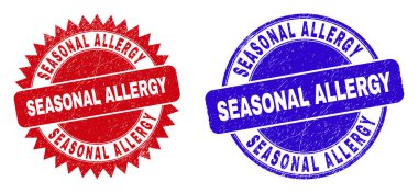 SEASONAL ALLERJİ Yuvarlak ve çizik Biçimli Rosette Mühürleri