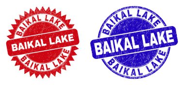 BAIKAL Göl Yuvarlak ve Rosette Damgaları Aşınmış Dokuyla