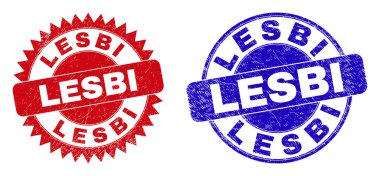 Daha Az Yuvarlak ve Yüzeyi Grunged Surface 'li Rosette Mühürleri