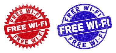 WI-FI Round ve Rosette Pulları Aşınmış Biçimli