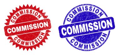 COMMISSION Rounded and Rosette Watermarks with Corroded Texture clipart