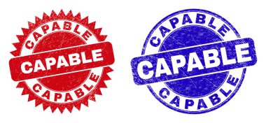 CAPABLE Yuvarlak ve Rosette Kirli Biçimli Mühür