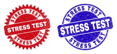 STRESS TEST Yuvarlak ve çizilmiş desenli Rosette Damgaları