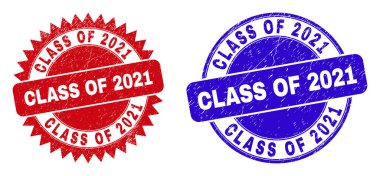 2021 Sınıfı Yuvarlak ve Grunged Surface 'li Rosette Mühürleri