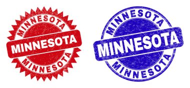 MINNESOTA Yuvarlak ve çürümüş desenli Rosette Mühürleri
