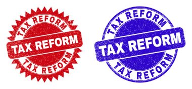 Vergi İdaresi Yuvarlak ve Rosette Damga Mührü Tehlike Dokunuşlu