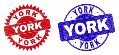 YORK Yuvarlak ve Yüzeyi Çizik Mühürlü Rosette Damgası