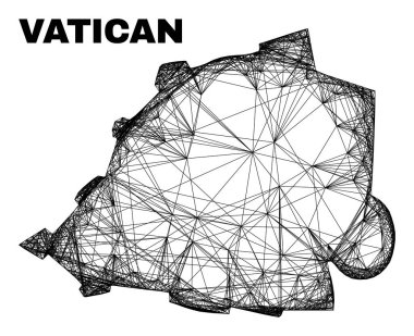 Net Düzensiz Ağ Vatikan Haritası