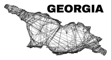 Düzensiz Gürcistan Haritası