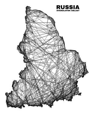 Yumurtadan Çıkan Düzensiz Sverdlovsk Bölgesi Haritası