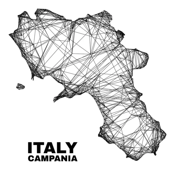 Net Düzensiz Ağ Campania Bölgesi Haritası