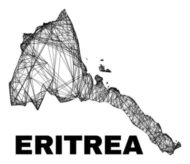 Doğrusal Düzensiz Ağ Eritre Haritası