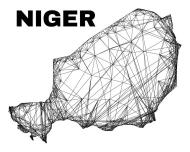 Net Düzensiz Ağ Nijer Haritası