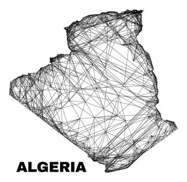 Doğrusal Düzensiz Cezayir Haritası