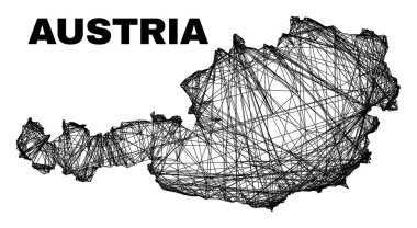 Yumurtadan Düzensiz Ağ Avusturya Haritası