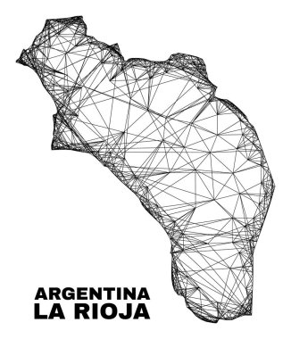 Arjantin Haritasının Doğrusal Düzensiz La Rioja 'sı