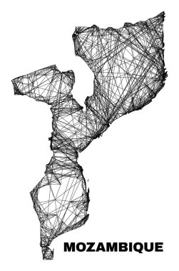Yumurtadan Çıkan Düzensiz Ağ Mozambik Haritası