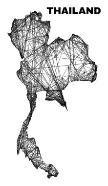 Doğrusal Düzensiz Tayland Haritası