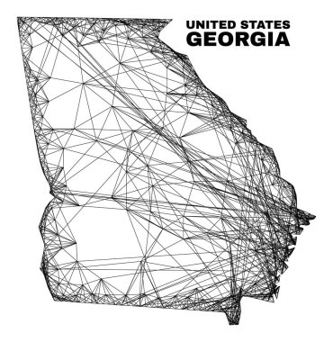 Doğrusal Düzensiz Gürcistan Durum Haritası
