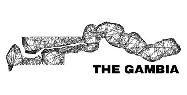 Düzensiz Yumurtadan Çıktı Gambiya Haritası