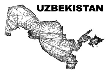 Yumurtadan Çıkan Düzensiz Özbekistan Haritası