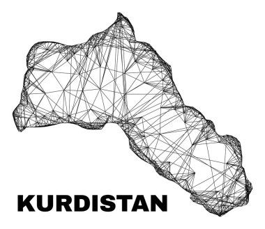 Net Düzensiz Ağ Kürdistan Haritası