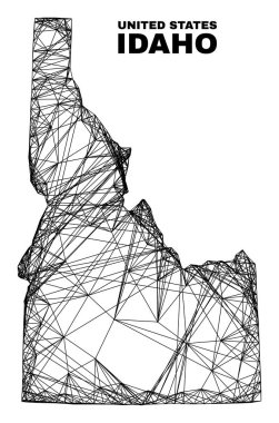 Düzensiz Izgara Idaho Haritası