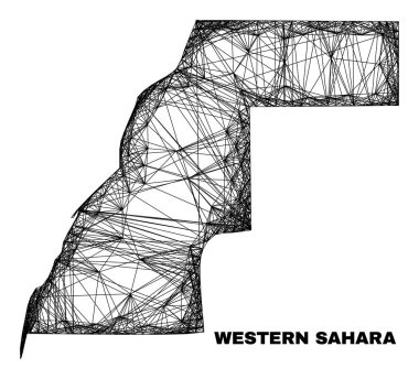 Net Düzensiz Batı Sahra Haritası