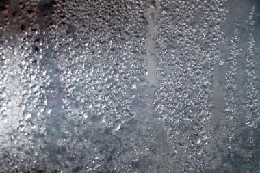 ıslak sisli cam arka plan için kapat.