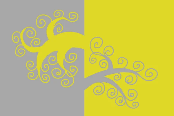 抽象的な黄色と灰色の水平背景 — ストック写真