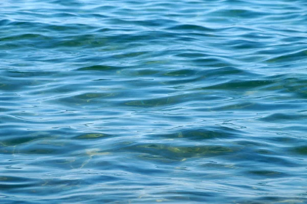 Textura Superficie Del Mar Para Primer Plano Fondo Natural Azul — Foto de Stock