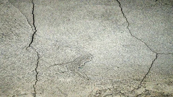 Parede Concreto Cinza Rebocada Com Rachaduras Textura Para Fundo Close — Fotografia de Stock