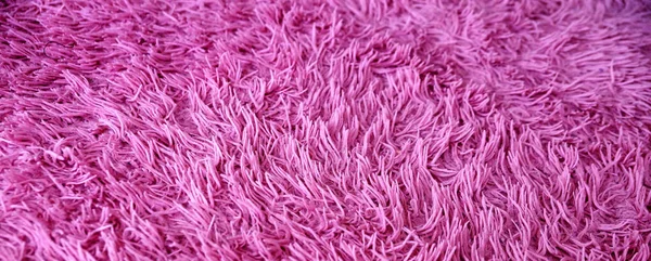 Faux Pink Fur Close Textile Background — Stock Photo, Image