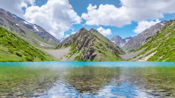 Krásné tyrkysové jezero — Stock video