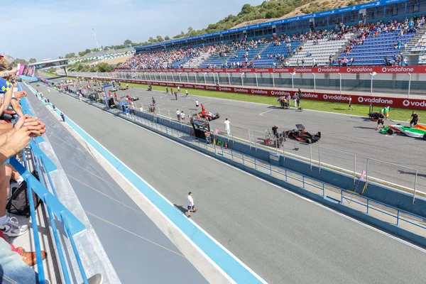 Eurocup Formula Renault 2.0 2014 - Starting grid — Stock Photo, Image