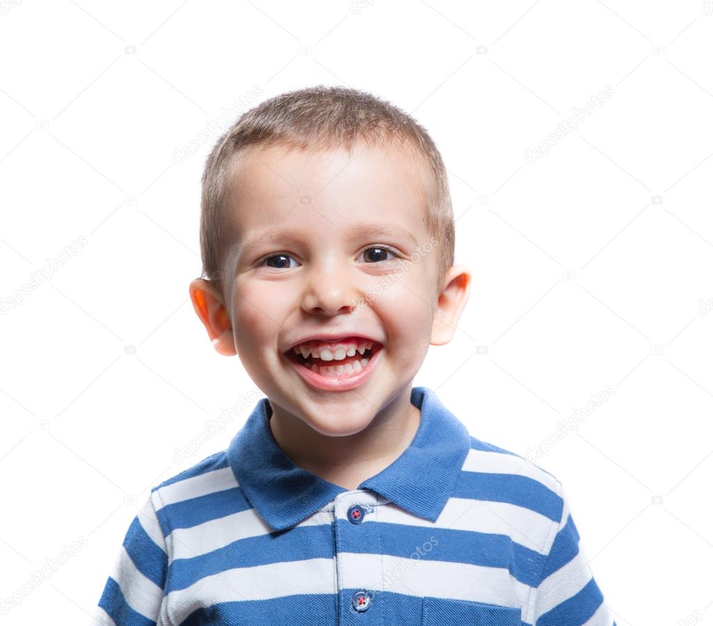 Happy little boy