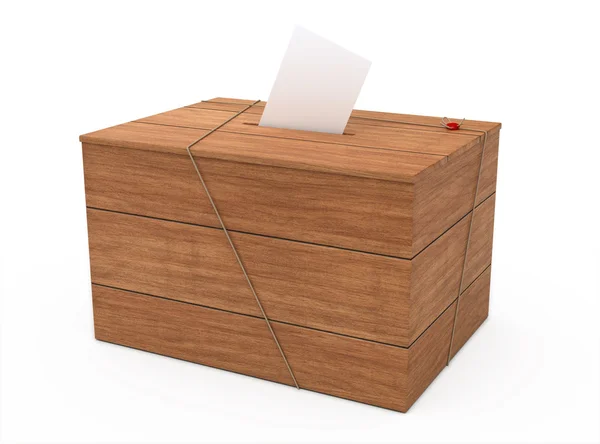 Ballot boxes and envelopes — Stock Photo, Image