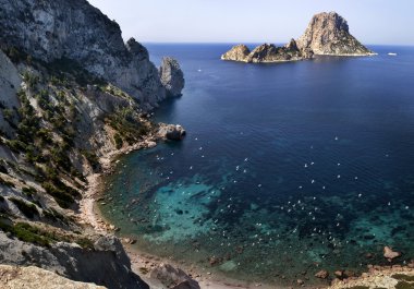 The island of Es Vedra clipart