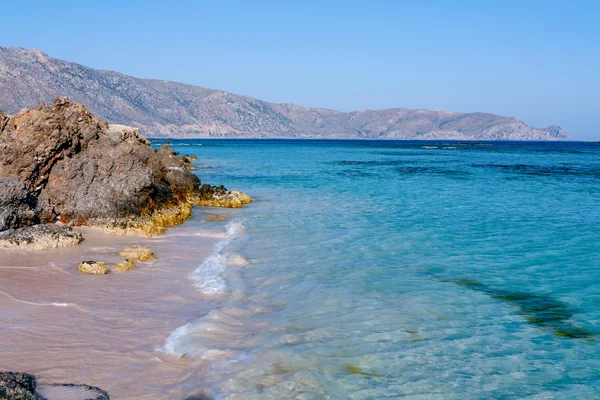 Lagoa de Elafonissos idílica em Creta — Fotografia de Stock