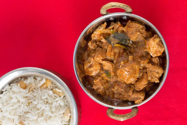 Pollo Malabar curry ángulo alto —  Fotos de Stock