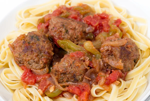 Meatball meal closeup — Stock Photo, Image