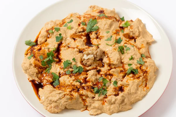 Circassian chicken on a plate from above — Stock Photo, Image