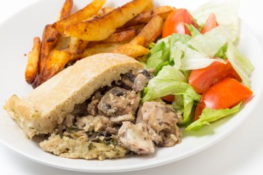 Tavuk mantar puding yemek