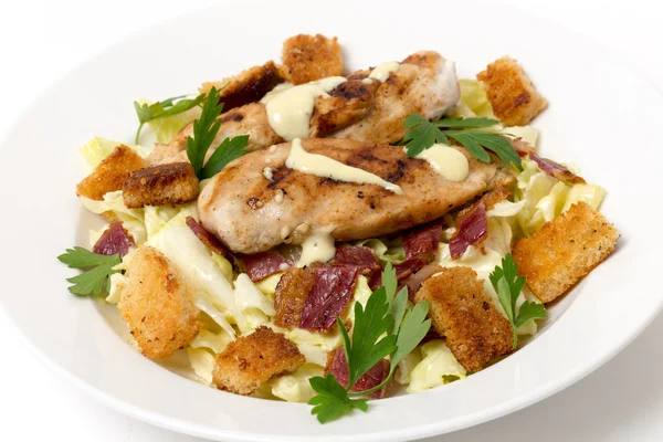 Chicken caesar salad — Stock Photo, Image